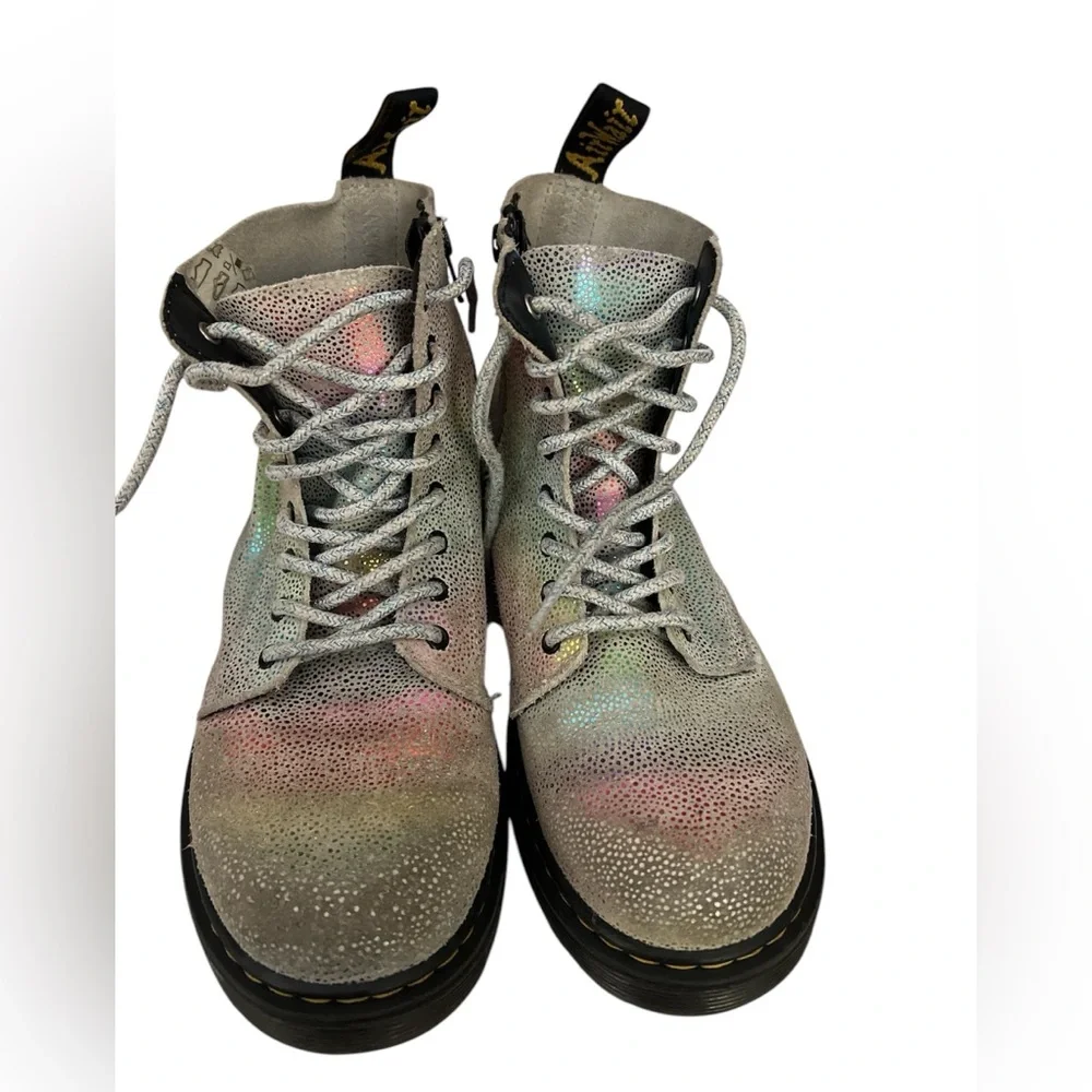 Dr. Martens 1460 Pascal J Rainbow Glitter Kids Metallic Boots Size US 4.